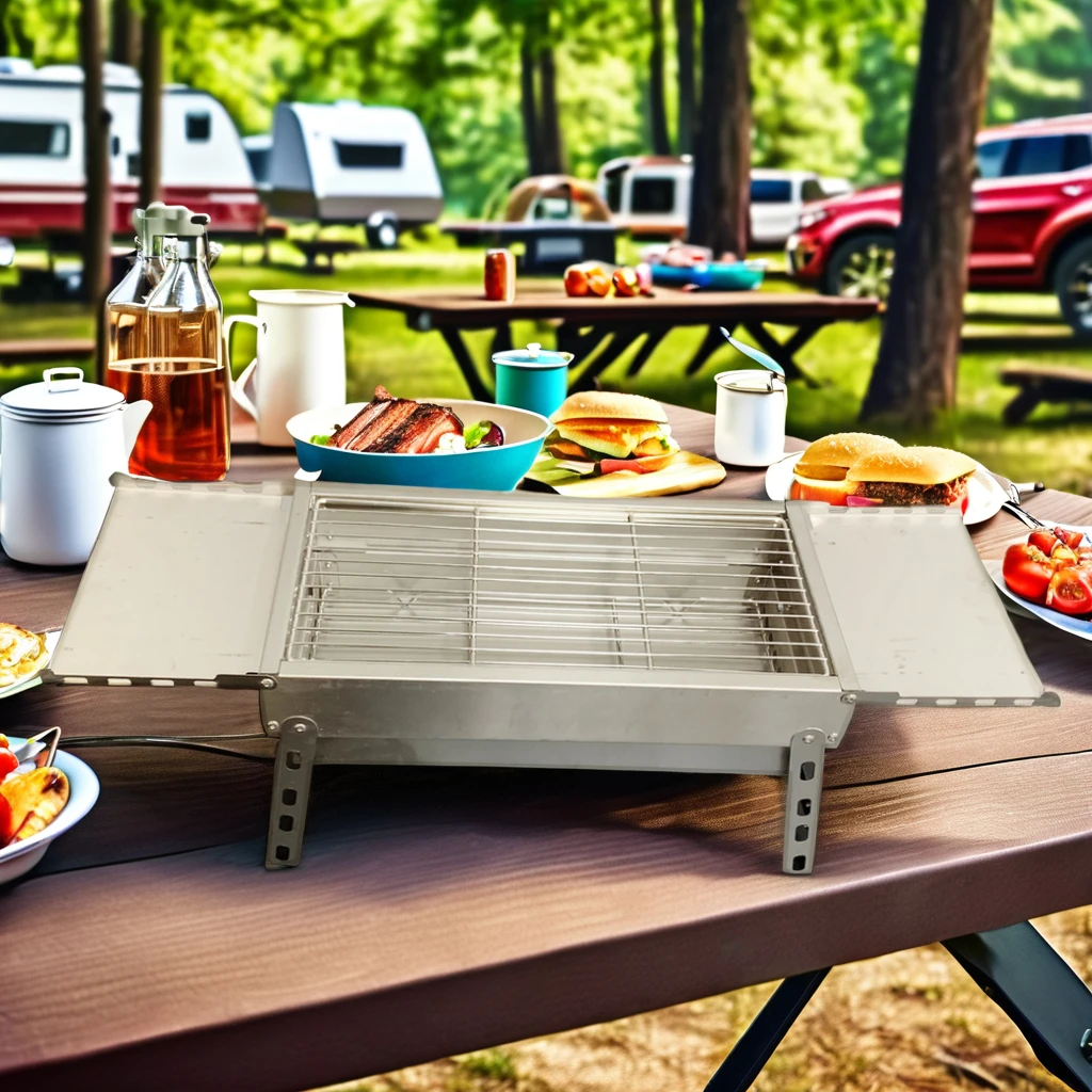 OEM Manufacturer Stainless Steel 304 Portable Fireproof Charcoal BBQ Grill for Outdoor Pizza Cooking