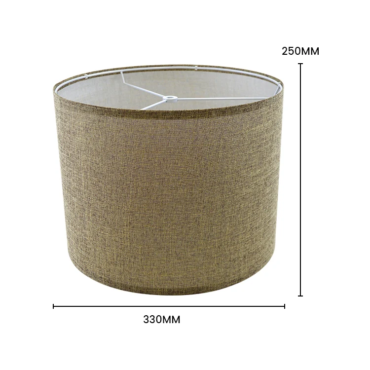Home Decoration Modern Cylindrical Table Lamp Floor Lamp Linen Lampshade