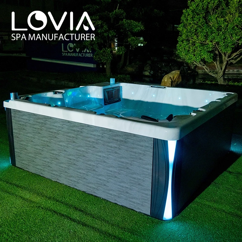 New Product Hot Tub Manufacturers Acrylic Balboa Massage Spa Bathtub Whirlpool Hydro Hot Tub Cover Outdoor For 6 Persons