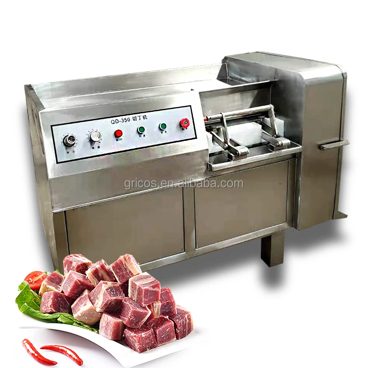 High Efficiency Stainless Steel Chicken Cube Cutting Machine/ Automatic Frozen Beef Cube Dicer