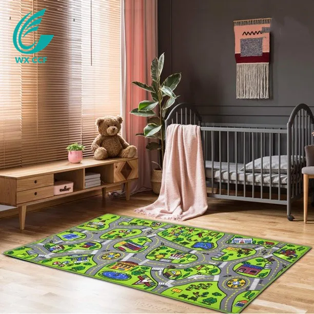 Kids Carpet Playmat Rug City Life Great for Playing with Cars and Toys - Play, Learn and Have Fun Safely