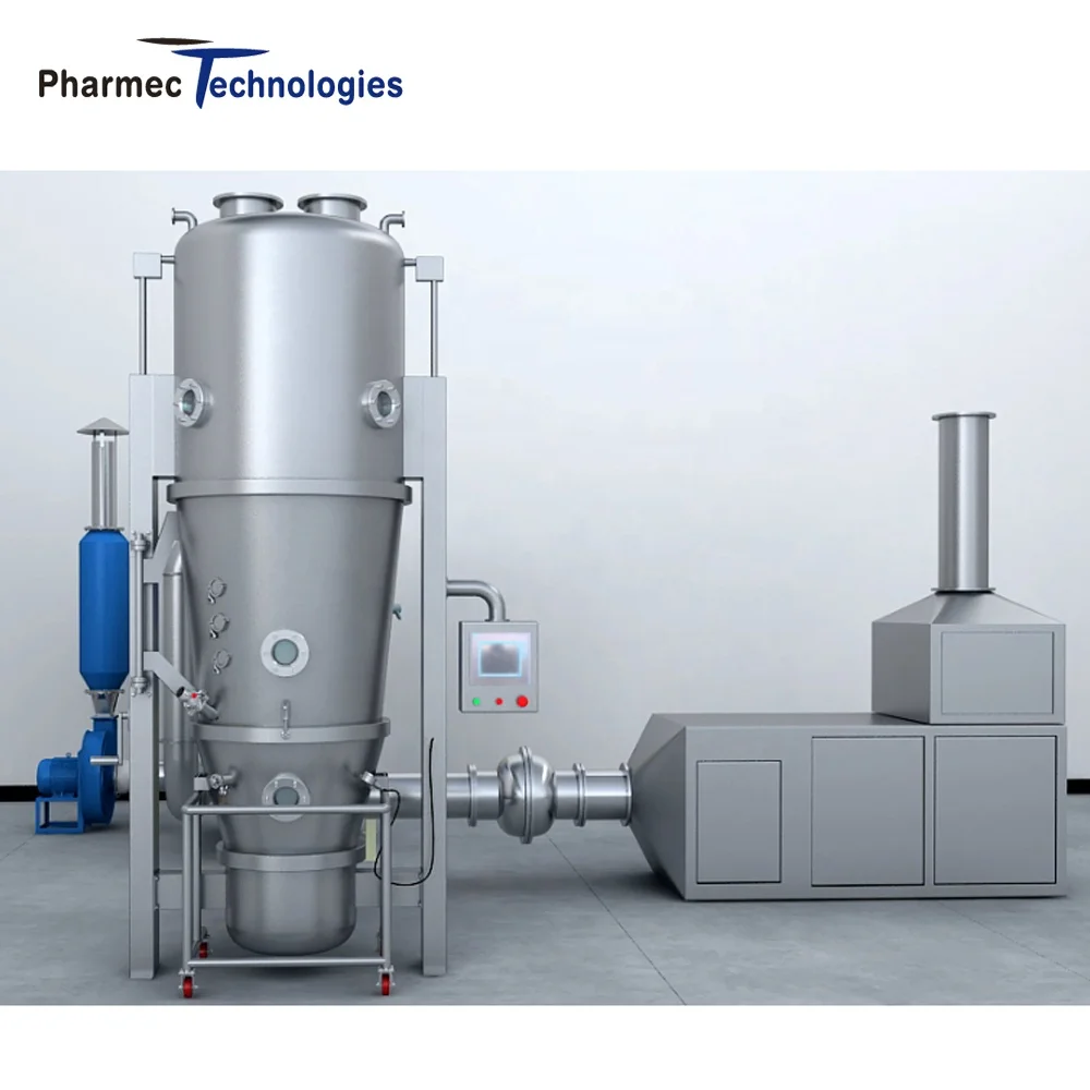 Tablet Granulator Pharmaceuticals Granulation Machine Fluid Bed Dryer Granulator