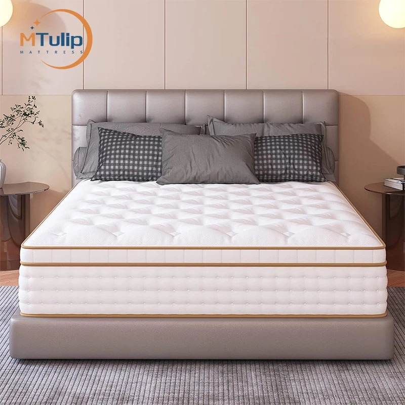 cheap bed mattress quality value king queen single size 5 zone bed hotel natural latex gel memory foam pocket spring mattress
