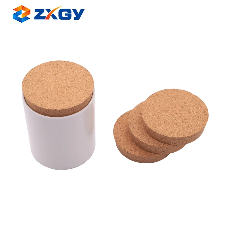 wooden lids cork stopper lid for glass jars candle holders