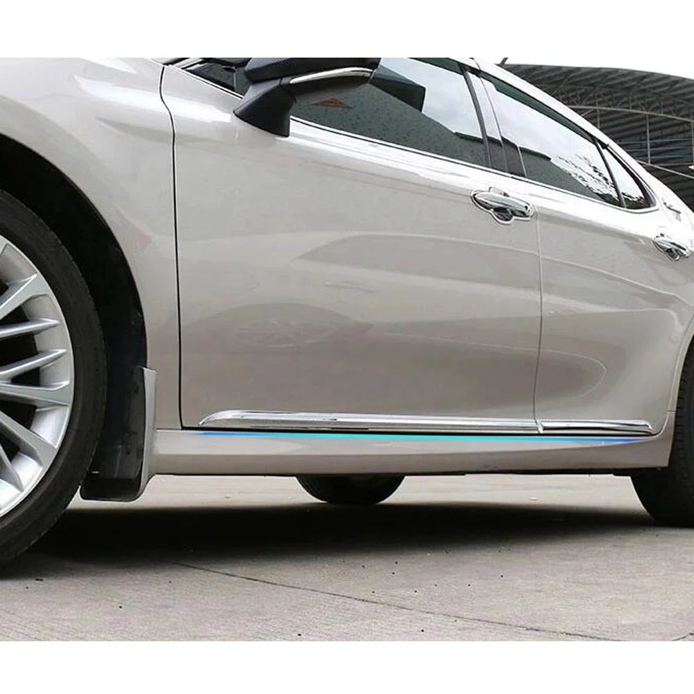 OEM Car Door Side Body Molding Strip Protector Trim Moulding Guard ABS 4PCS Door Moulding Trim For Toyota Camry XV70 2018 -2021