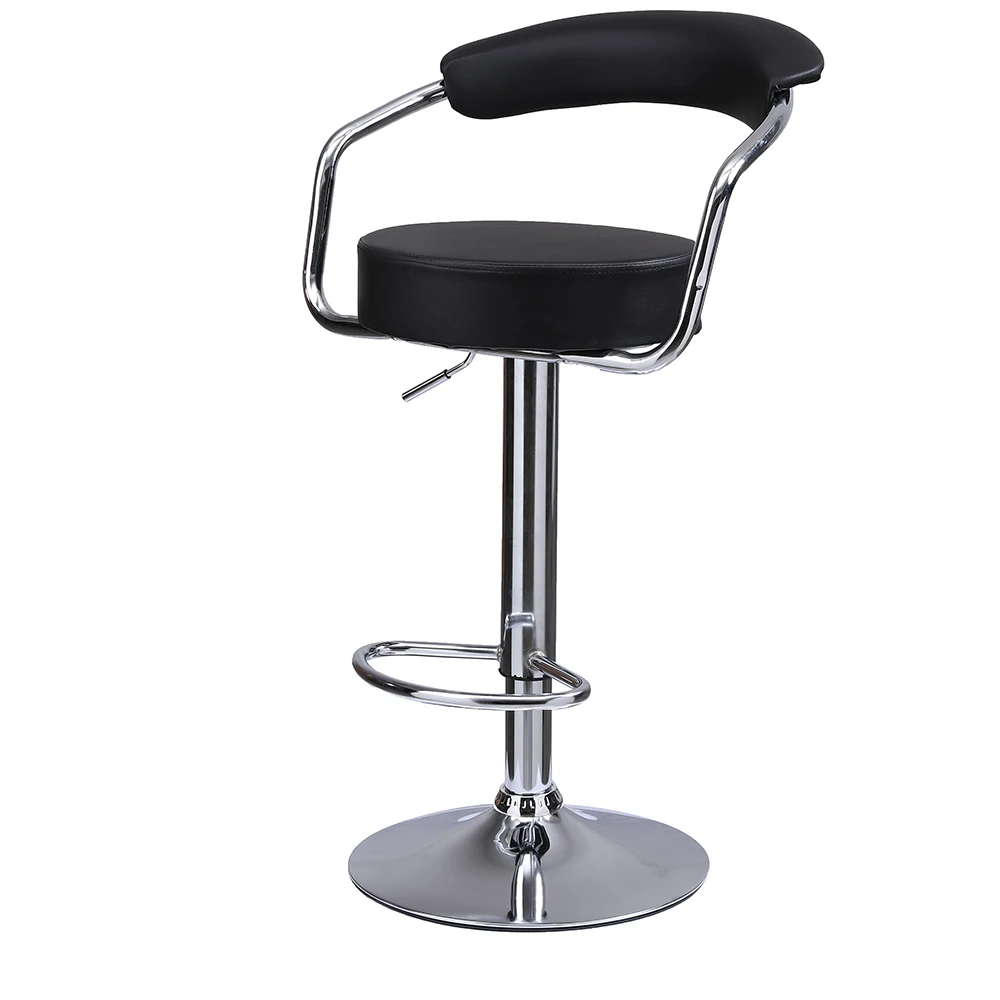 Stainless steel modern Living Pluto Adjustable Height Swivel Bar Chair stool
