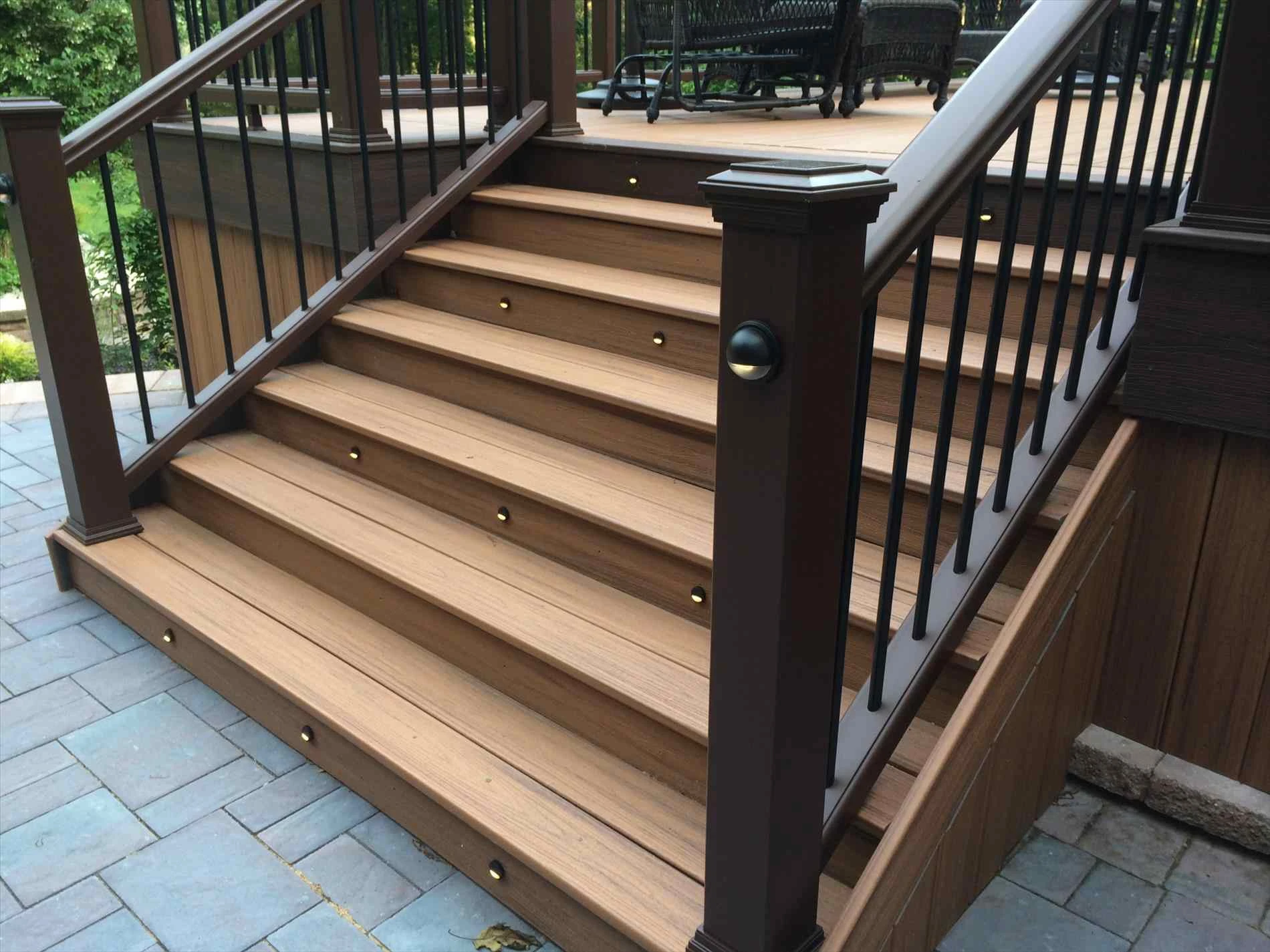 LANDING High quality wpc composite garden handrail balustrades handrails deck railing for sale