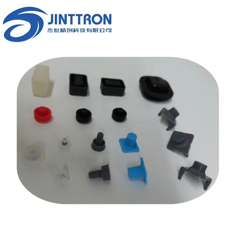 Jinttron поставка с китайского завода, одиночная силиконовая резиновая кнопка, изготовление на заказ, Токопроводящая углеродная таблетка