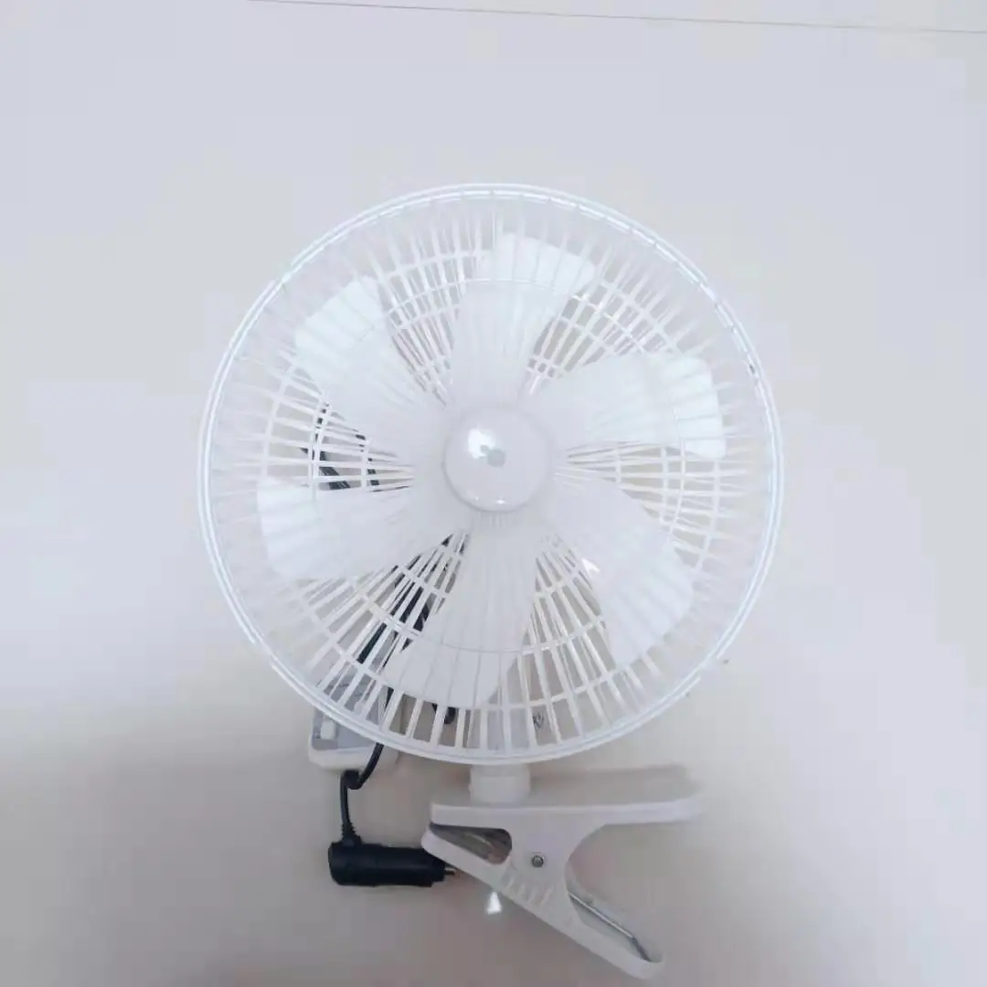 10.5 inch 11inch  two motors 360 Degree oscillating clip-on auto 6 blade car fan