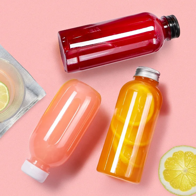 
Ins stylish milk tea shop use 250ml pet bottle juice bottle high transparency PET bottle 
