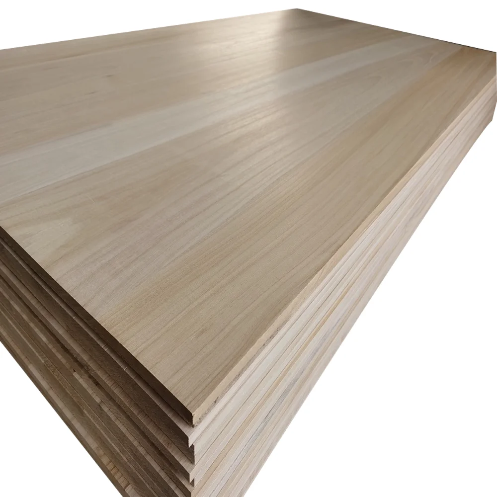 Wholesale Solid Paulownia Wood Panel for Furniture and Coffin Factory Price