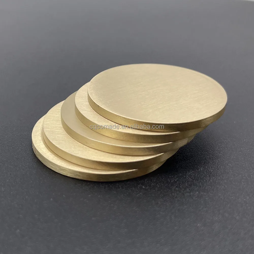 Personalized souvenir coin Solid Brass round Disc challenge coin die stamping Blank Brass Coin