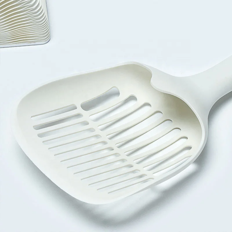 Cat Sand Shovel Long Handle Plastic Cat Poop Scooper Non-Stick Stronger Large Cat Litter Scoop