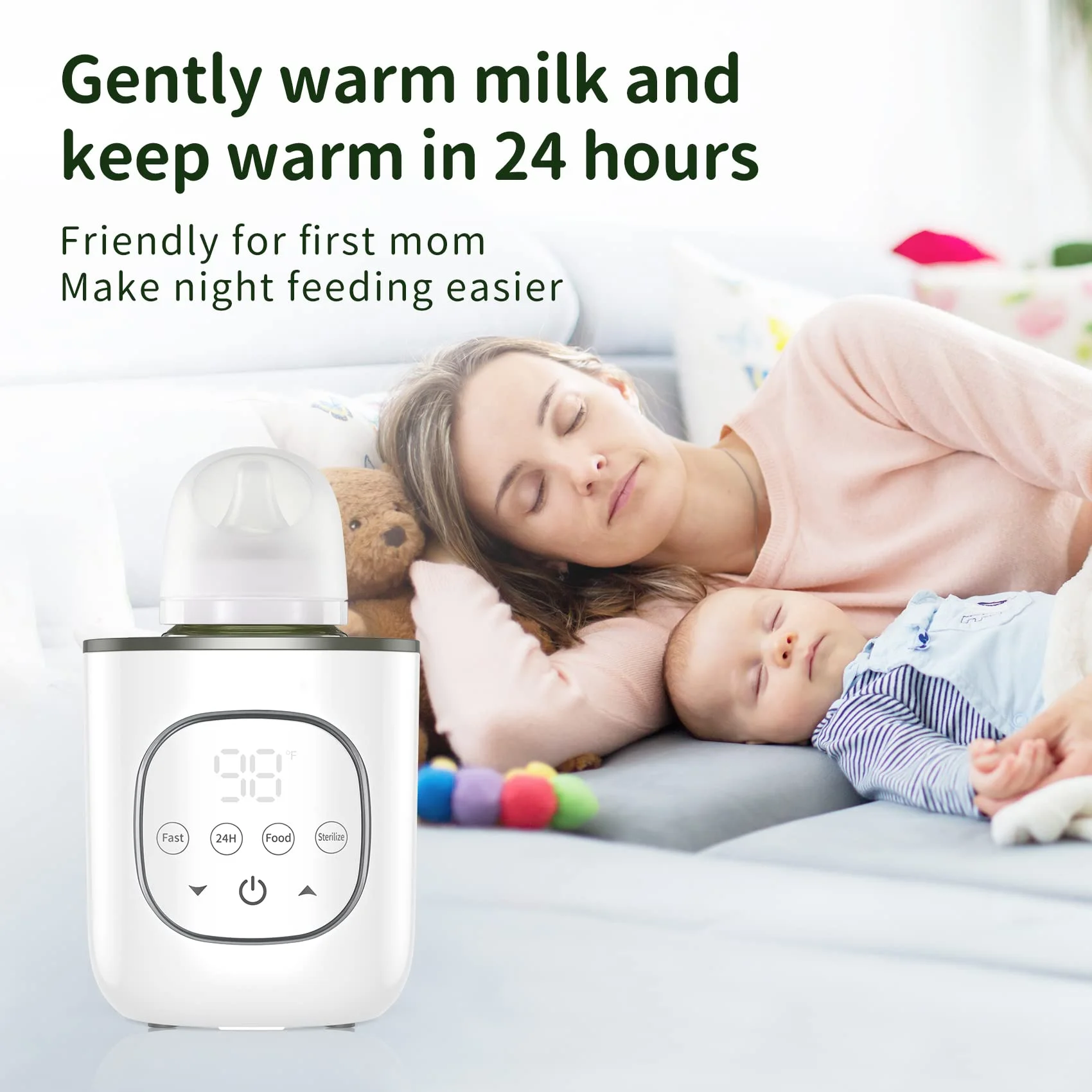 Best seller Multi-functional & Feeding Bottle Warmer, Time Adjustable  Food Maker &  Milk heater with IMD control panel for baby