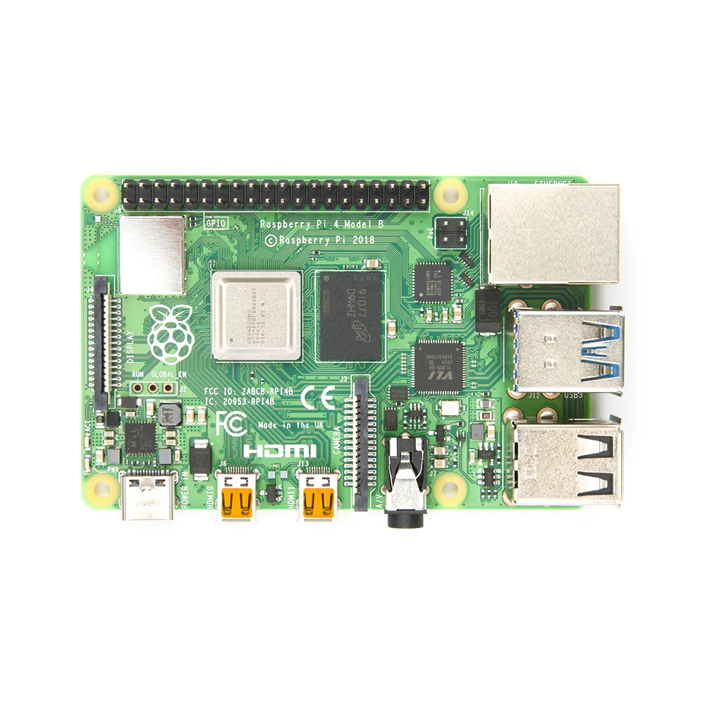 Hot Selling Raspberry Pi 4 Model B BCM2711 Quad-core Cortex-A72 1.5GHz 2GB RAM with Dual Band WIFI Blueteeth Support POE
