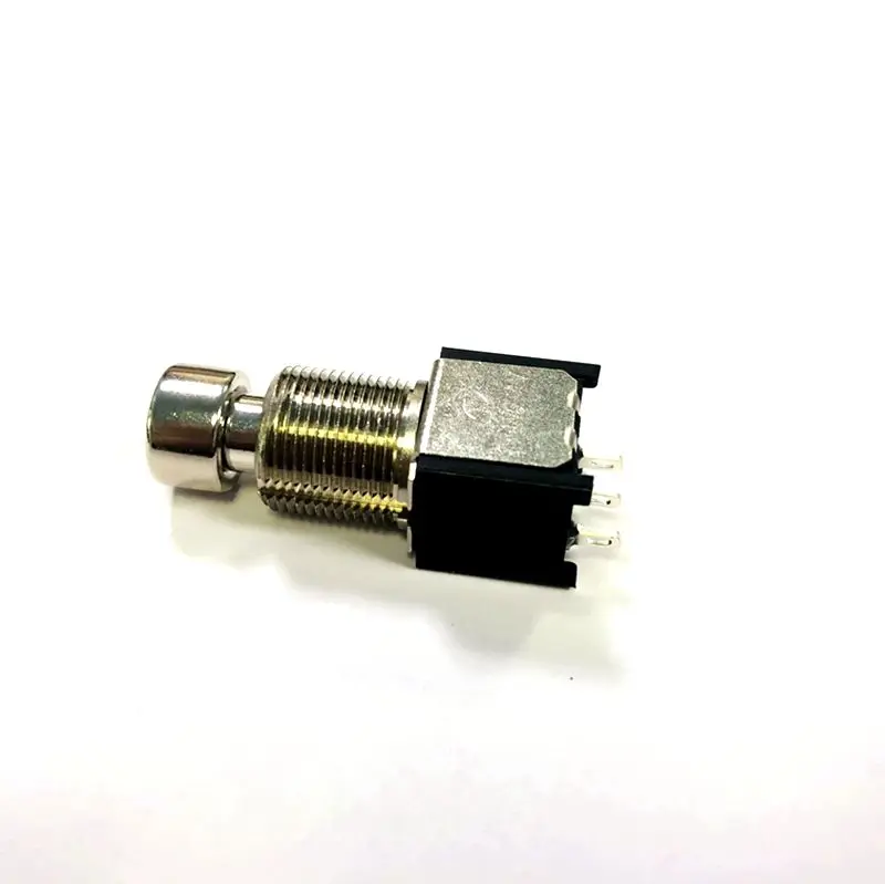 Original  SF12N  SPDT/DPDT  3 solder lug Pin sliver color Metal shaft momentary foot Switch for guitar effects