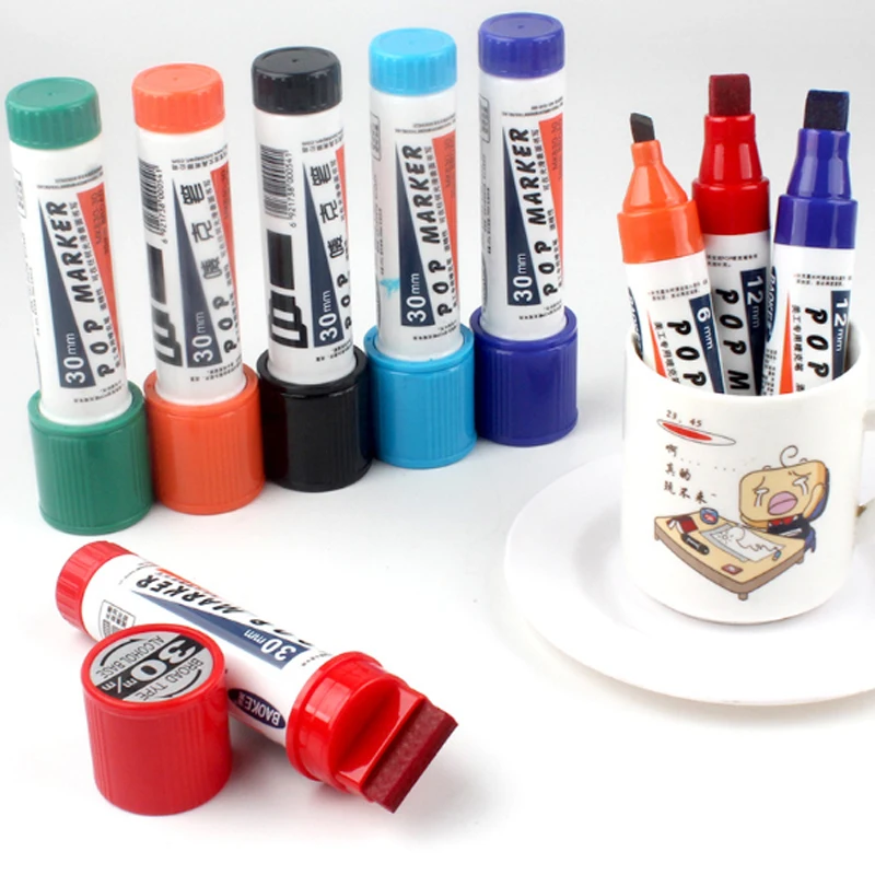 Jumbo Window Thick Car Chalkboard Markers for Kids Restaurant Blackboard Glass Bistro Car Paint Wet Erasable