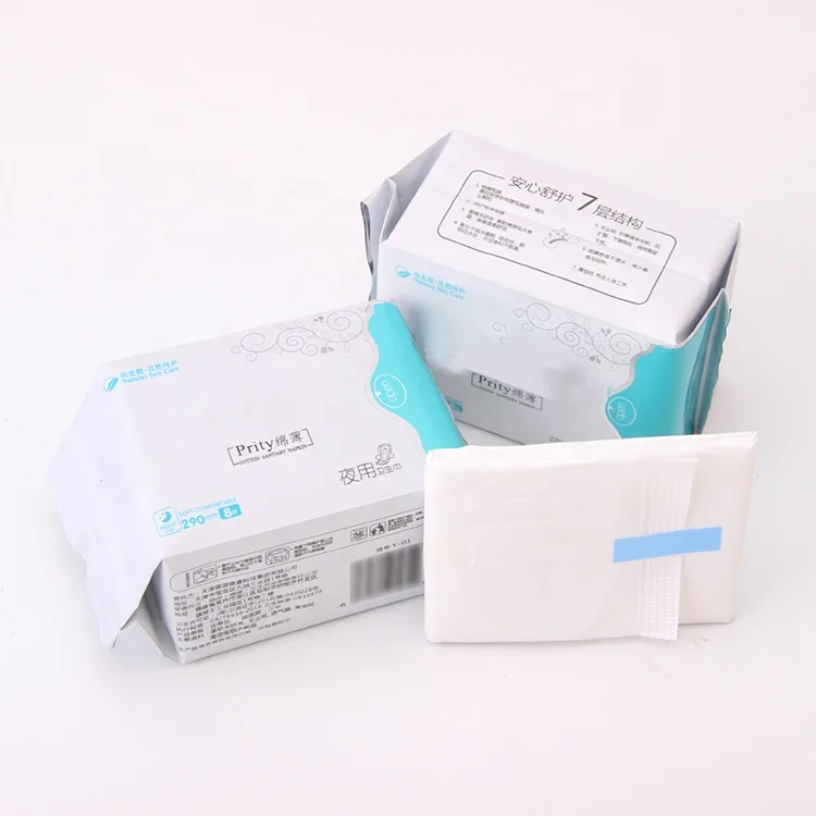 
China good supplier Hot Selling Wholesale Disposable High Absorbent Cotton Soft Care Sanitary Pad 