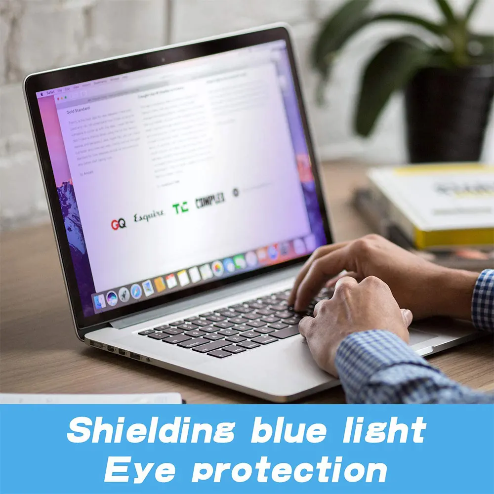 Easy To Install Clear Anti blue light Computer Screen Protector For Laptop Screen Protector