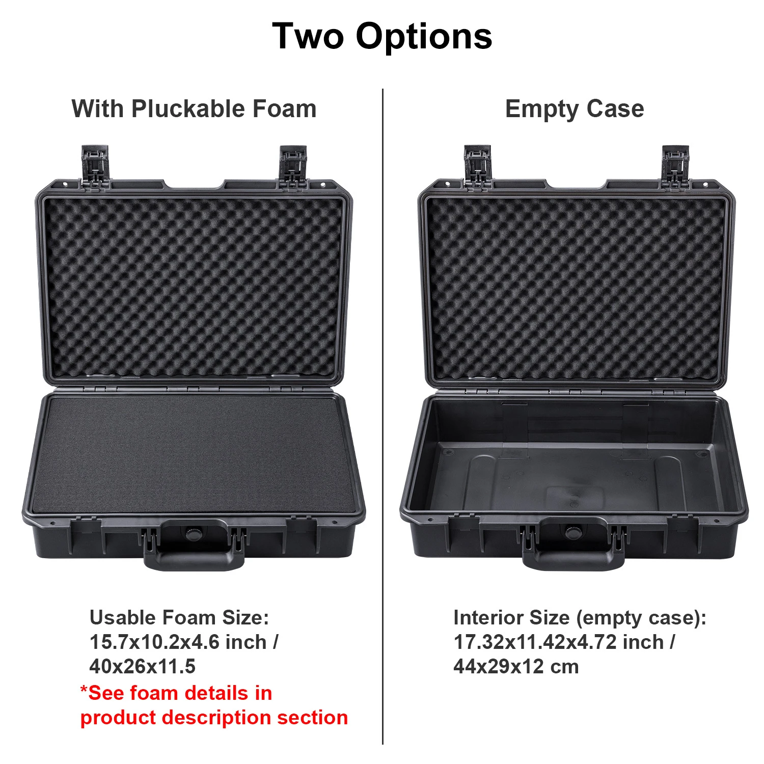 442912E Factory Laptop Hard Case for up to 16' Laptop Notebook Netbook, IP67 Waterproof, Inner Size 44x29x12cm