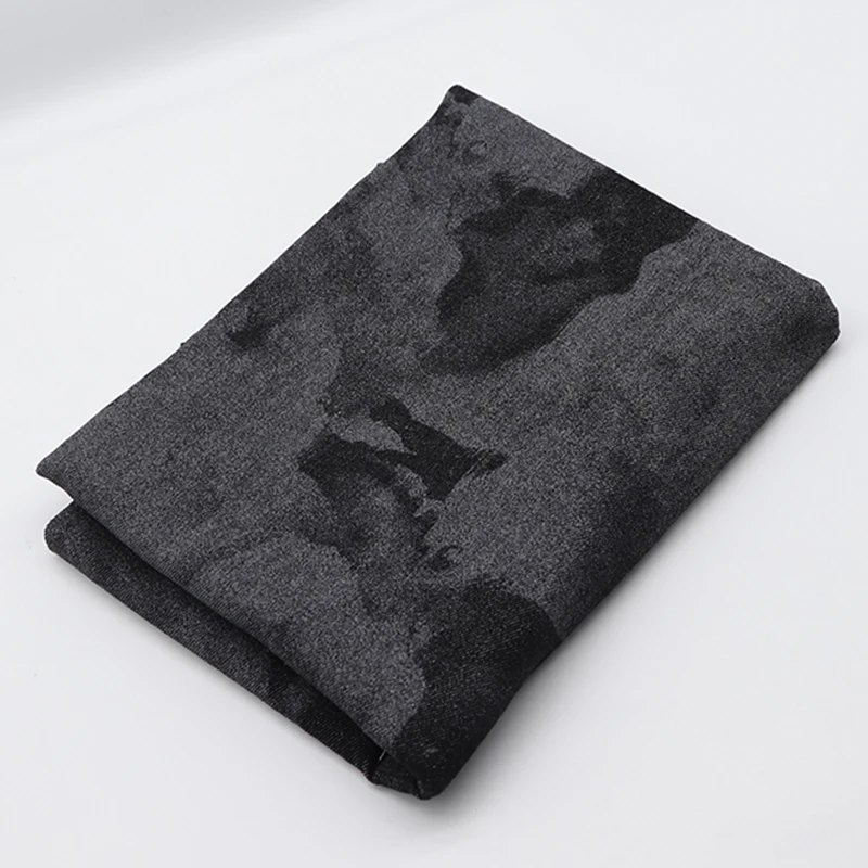 
Popular black tie-dye printed fabric soft and comfortable professional production wash denim fabric for jeans jacket 