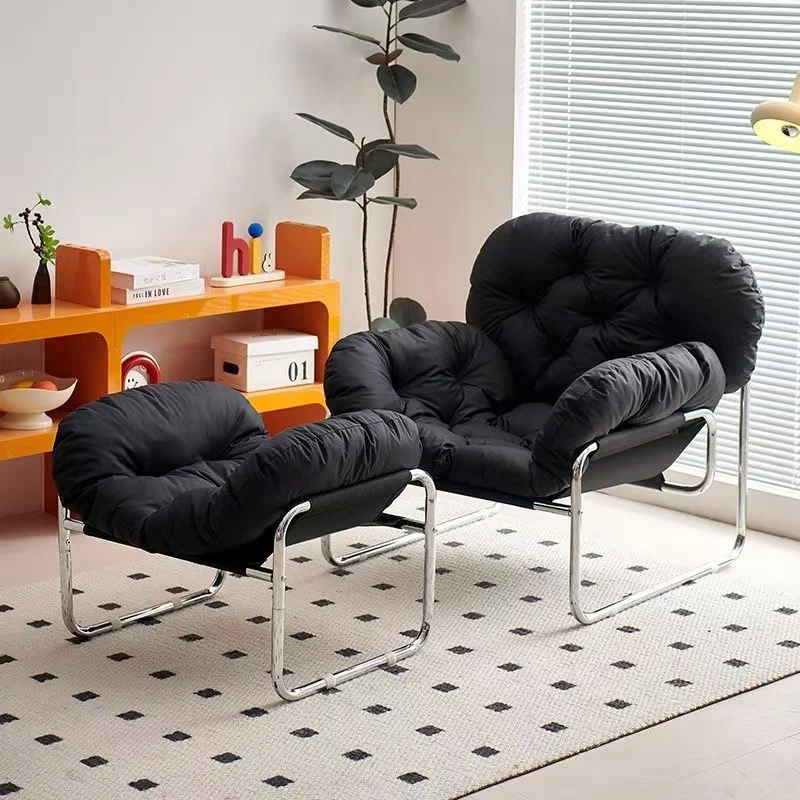 High Quality Nordic Leisure Chair  Swivel Table Chairs Set Modern Living Room Recliner Medieval Design Lazy Chair for Relax