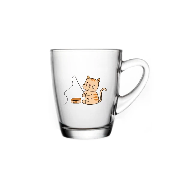 Hot Selling Transparent Coffee Mug Single Layer Drinking Glass Cup Tea Cup With Handles