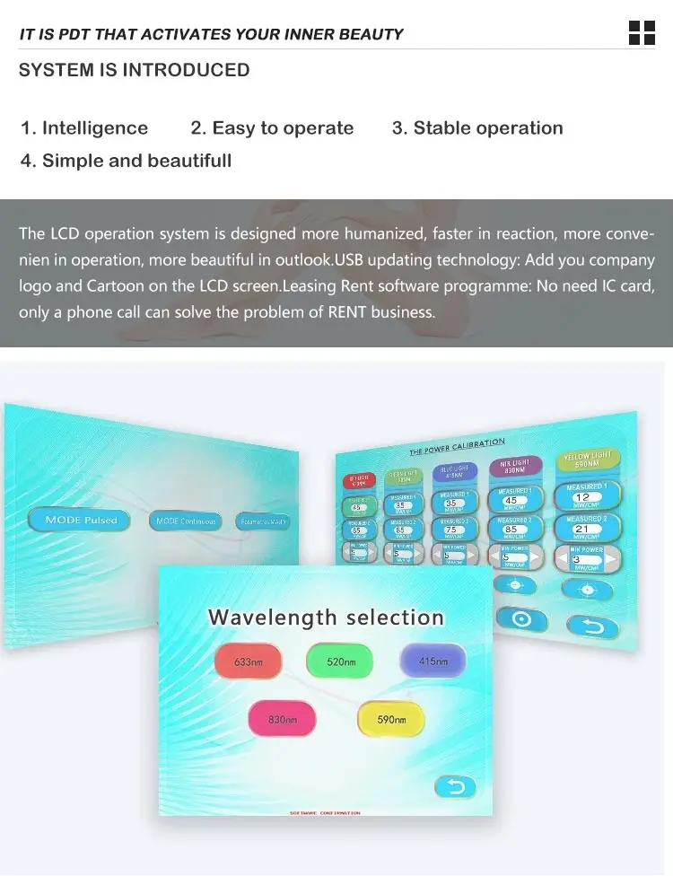 Professional Photon PDT Dermalux LED Light Therapy machine for facial