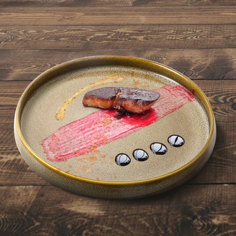 Ceramic Stoneware, Speckled Dessert Plate