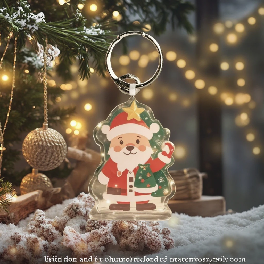 Custom Cartoon Acrylic Standee Keychain Durable Metal and Plastic Stainless Steel Material