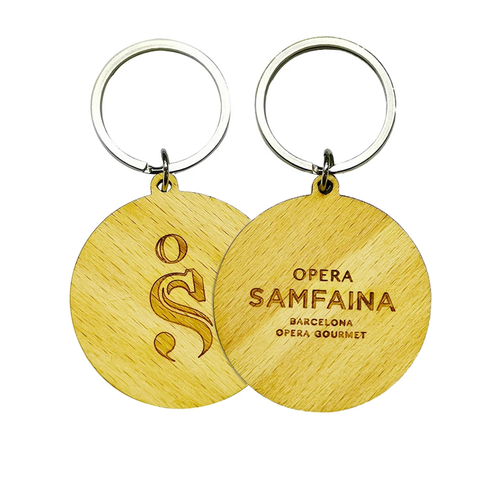 Китайский производитель, изготовленный на заказ, принтер с именем, лазерная резка, модные миниатюрные сублимационные пустые деревянные брелоки