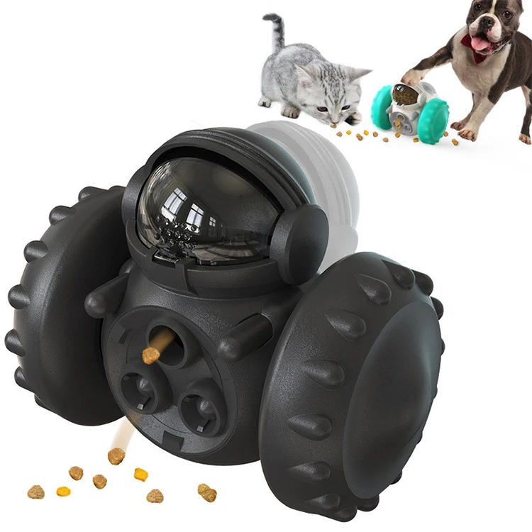 Pet Tumbler Toy Slow Feeder Dog Leaky Food Toy Balance Swing Car Interactive Dog Toys for Cats Dogs