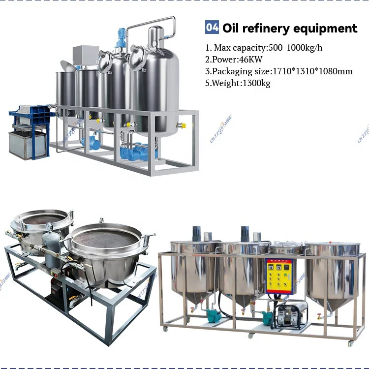 Stainless Steel Complete Gross Oil Extract Refine/Labor Saving Sunflower Peanut Almond Oil Producing Plant