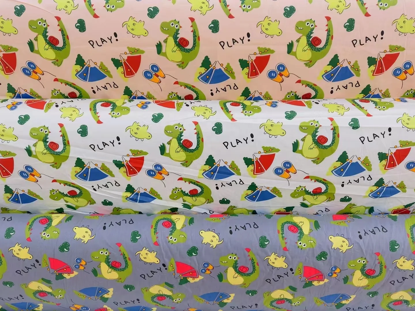 Printed cotton prints twill bedding sets fabric cartoon printed woven fabric for kids bedding sets sleepwear clothes