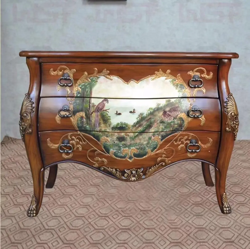 
Recycle Wood Art Deco Cabinet Shoe Chest With Drawer Chinese Antique Style Corner Shoes Cabinet 