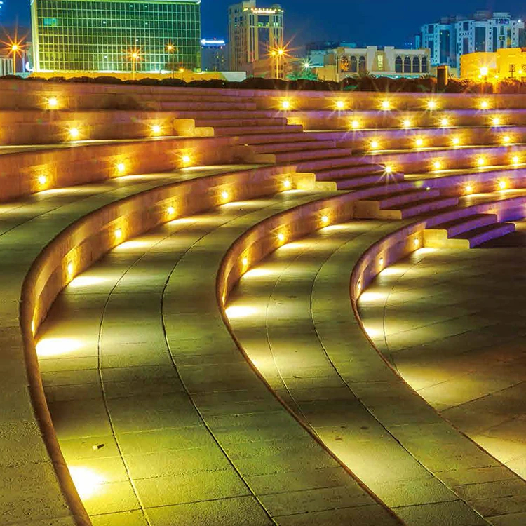 Landscape Waterproof IP67 IP66 Garden LED Inground Light Led Outdoor dmx512 underground Floor Light For Patio Pathway Garden