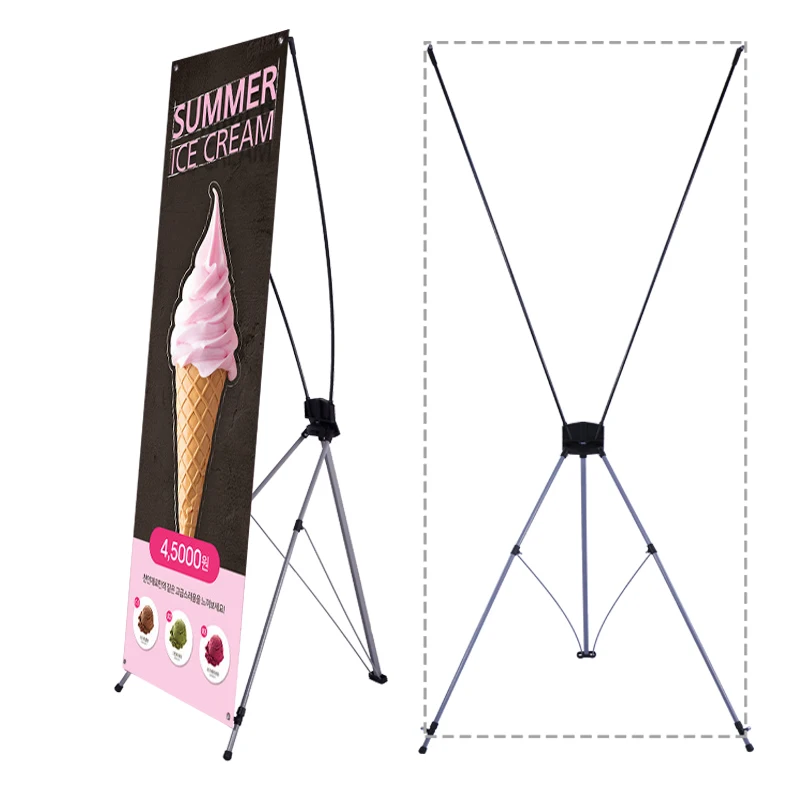 Good price hot sell Promotional Durable Exhibition Display carry bag economic tripod x banner stand
