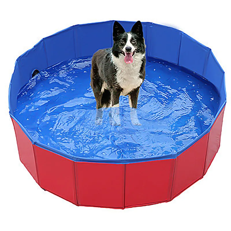 
Small MOQ Foldable PVC Cleaning Pools Collapsable Portable Pet Bathtub Pet Dog Swimming Pool 