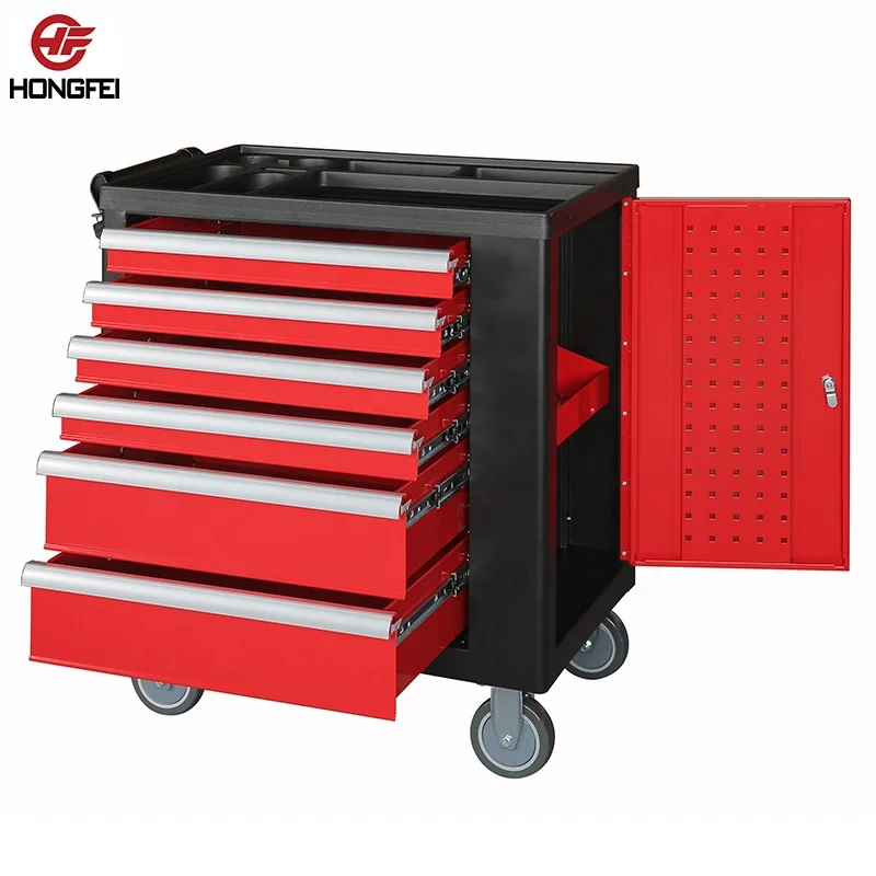 Tool Chest Storage 6 drawers Roller Cabinet With Hand Tools Sets