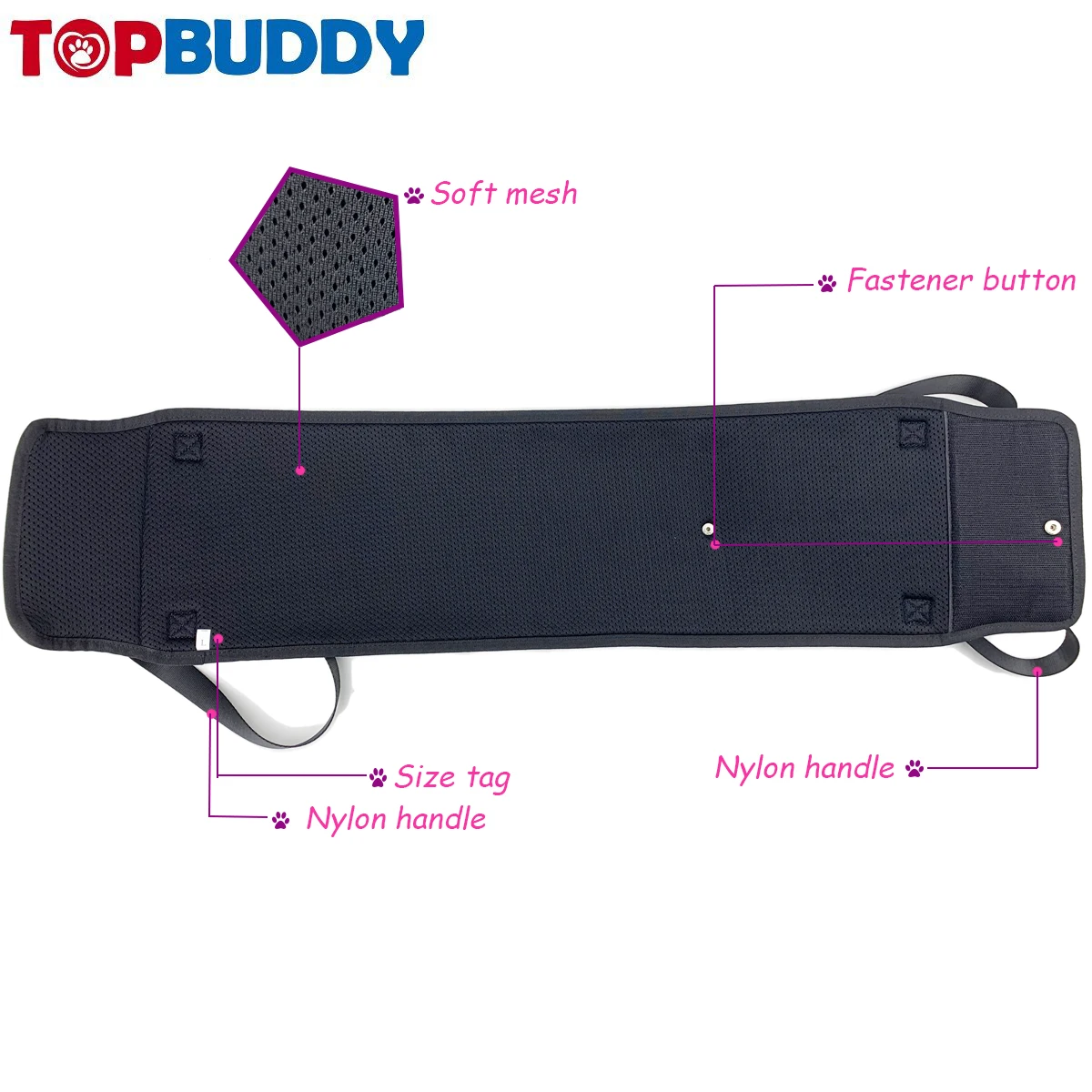 TOPBUDDY Dog Sling Bag Dog Support Lift Harness for Old Injury Dog