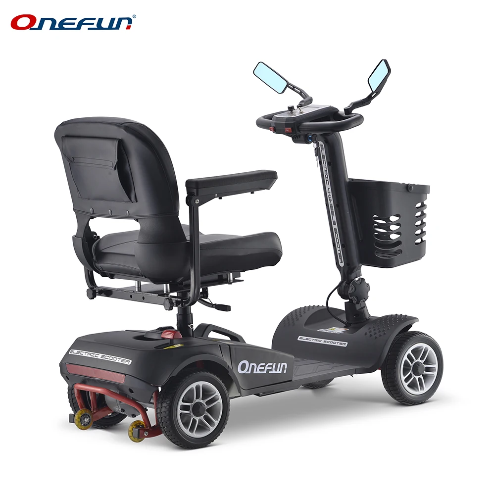 
light weight 24V 250W 4 wheel foldable electric mobility scooter 4 wheel handicapped scooter 