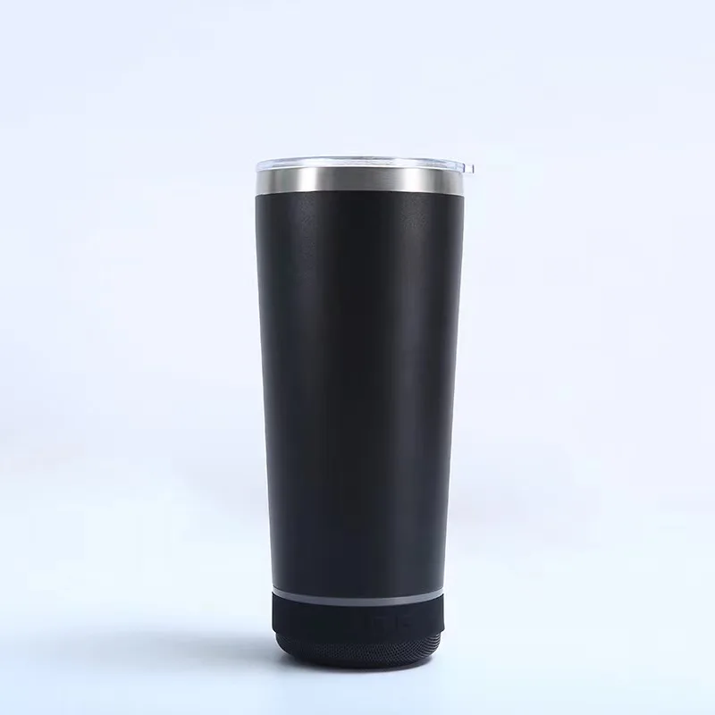 USB Drink ware 20 oz Stainless Steel Wireless Bluetooth Tumbler Music Smart Mug Bottle With Bluetooth