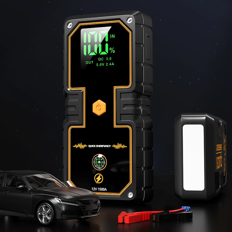 High-Power 12000mAh Portable Jump Starter Emergency Tool Kit for 12V 600A Battery Cars High Power Bank Car Jump Starter