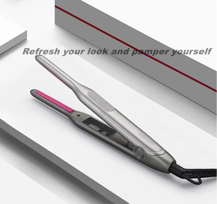 Professional Custom 450F LCD Display Salon Rotating Hair Curling Iron Titanium Barrel Automatic Hair Curler