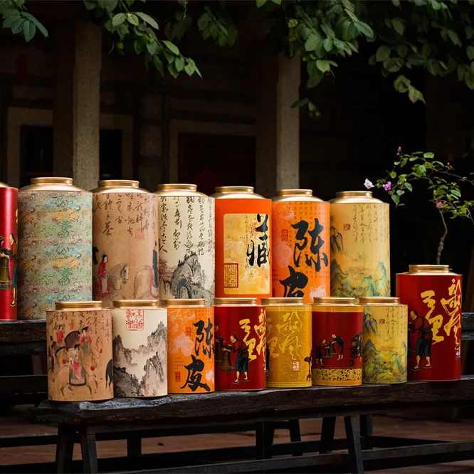 315 D Large Airtight Cardboard Jars Loose Tea Storage Big Pressure-tight Paper Cans with Custom Design