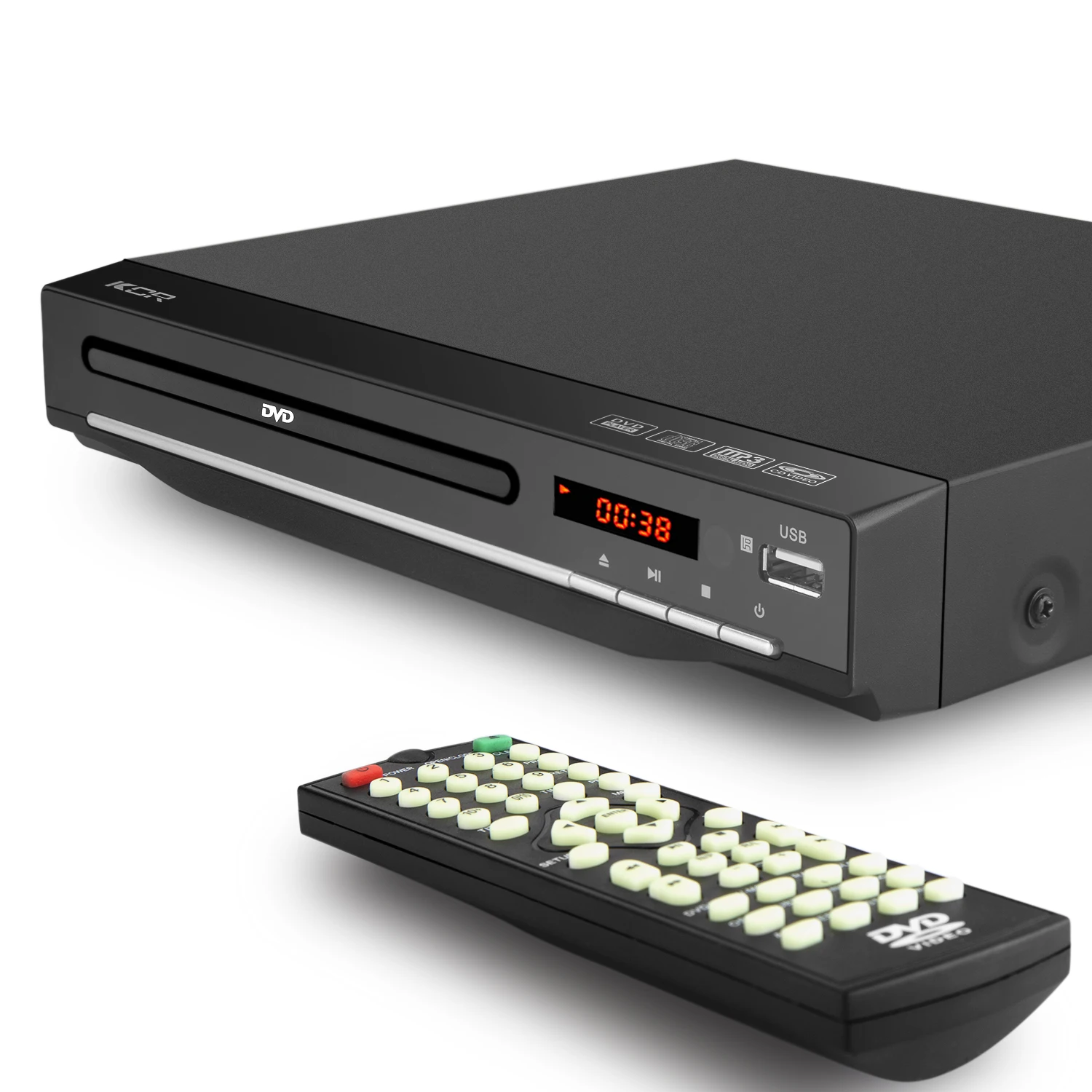  DVD CD VCD Player for TV All Region Free Disc with Remote Control USB