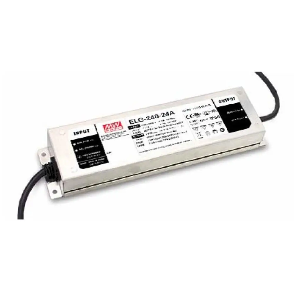 Источник питания Meanwell ELG-240-24A IP65, водонепроницаемый светодиодный драйвер 100-305VAC 24VDC 10A