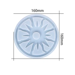 Reusable craft uv epoxy resin art casting making mould custom logo diy silicone rubber cup pad flower coaster mold