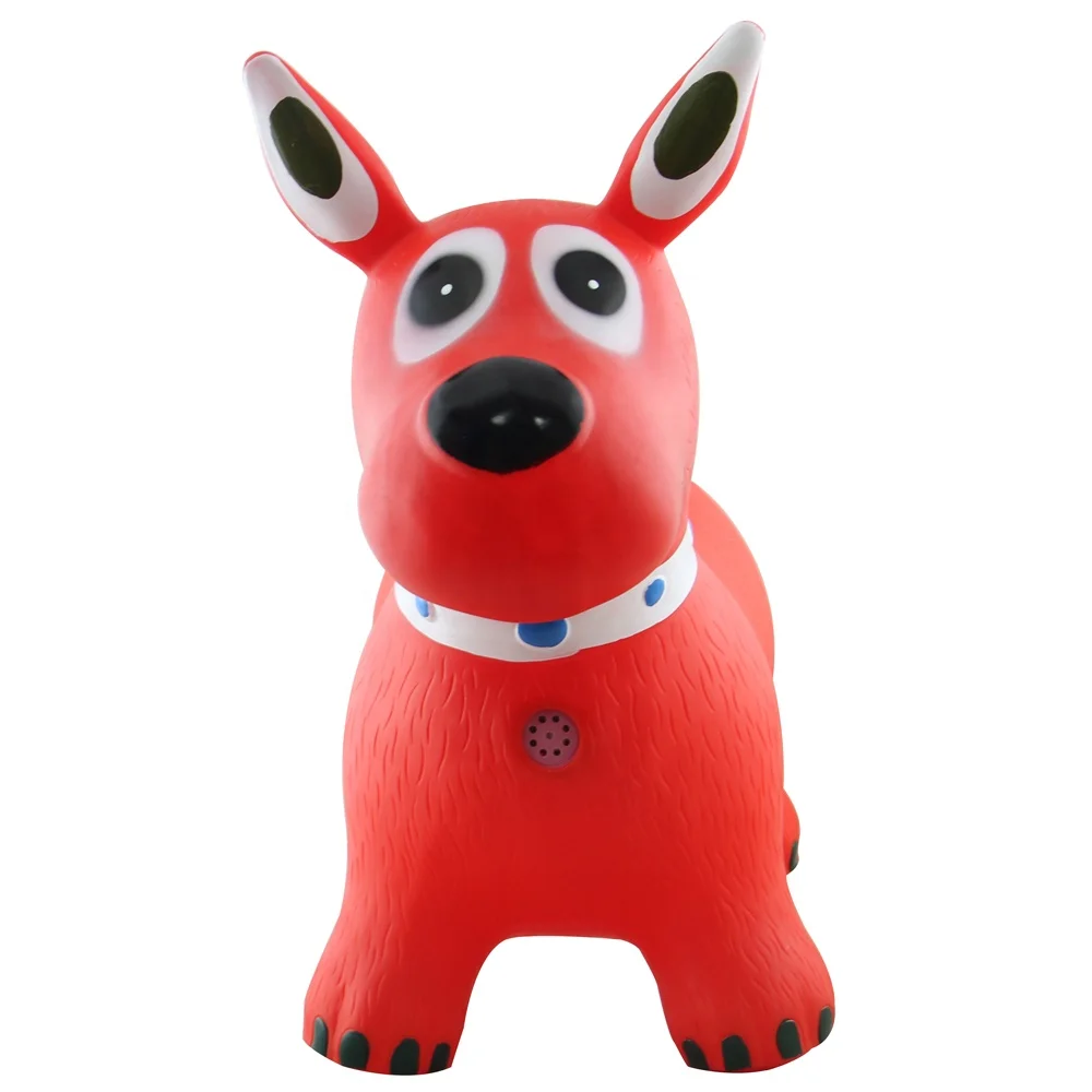 Inflatable Eco-friendly PVC Ride-on Animal hopper cow/jumping animal with music box