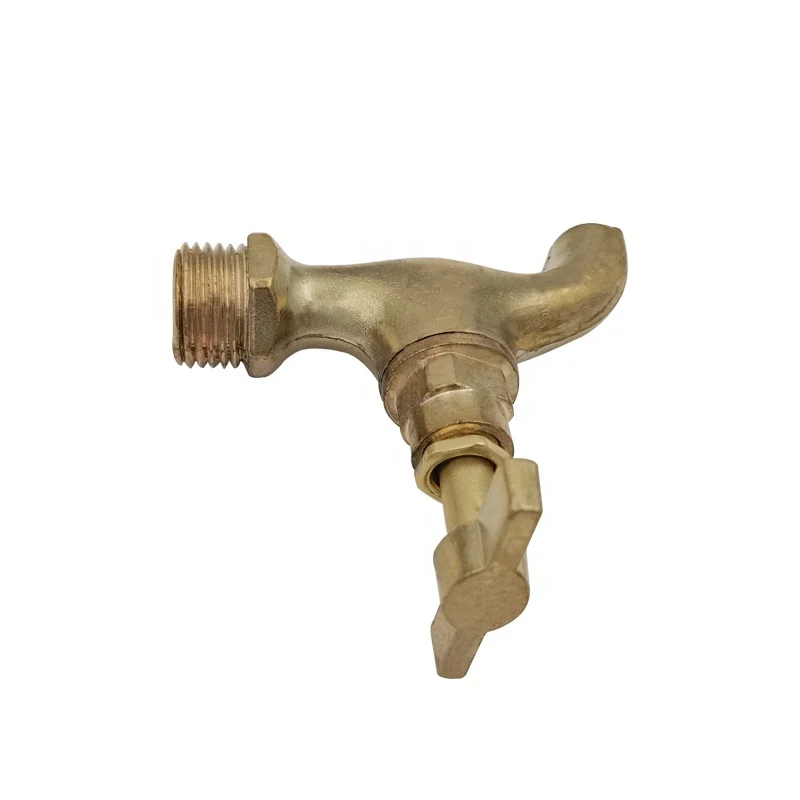
1/2 inch zinc alloy garden water tap slow open outdoor antique brass bibcock 